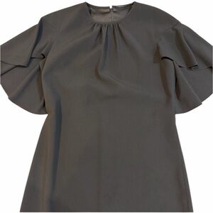 Elie Tahari‎ Black Flutter-Sleeve Sheath Dress – Size 6